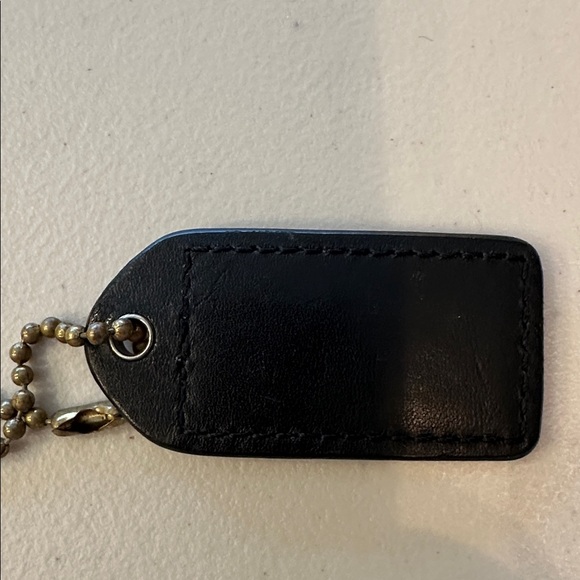 Coach Black Leather Hang Tag - Picture 4 of 5